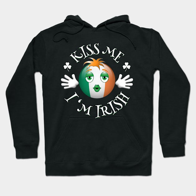 Kiss me I'm Irish. Hoodie by Alex Birch